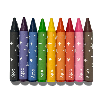 OOLY Carry Along Crayons & Coloring Book Kit-Unicorn Pals Set of 9