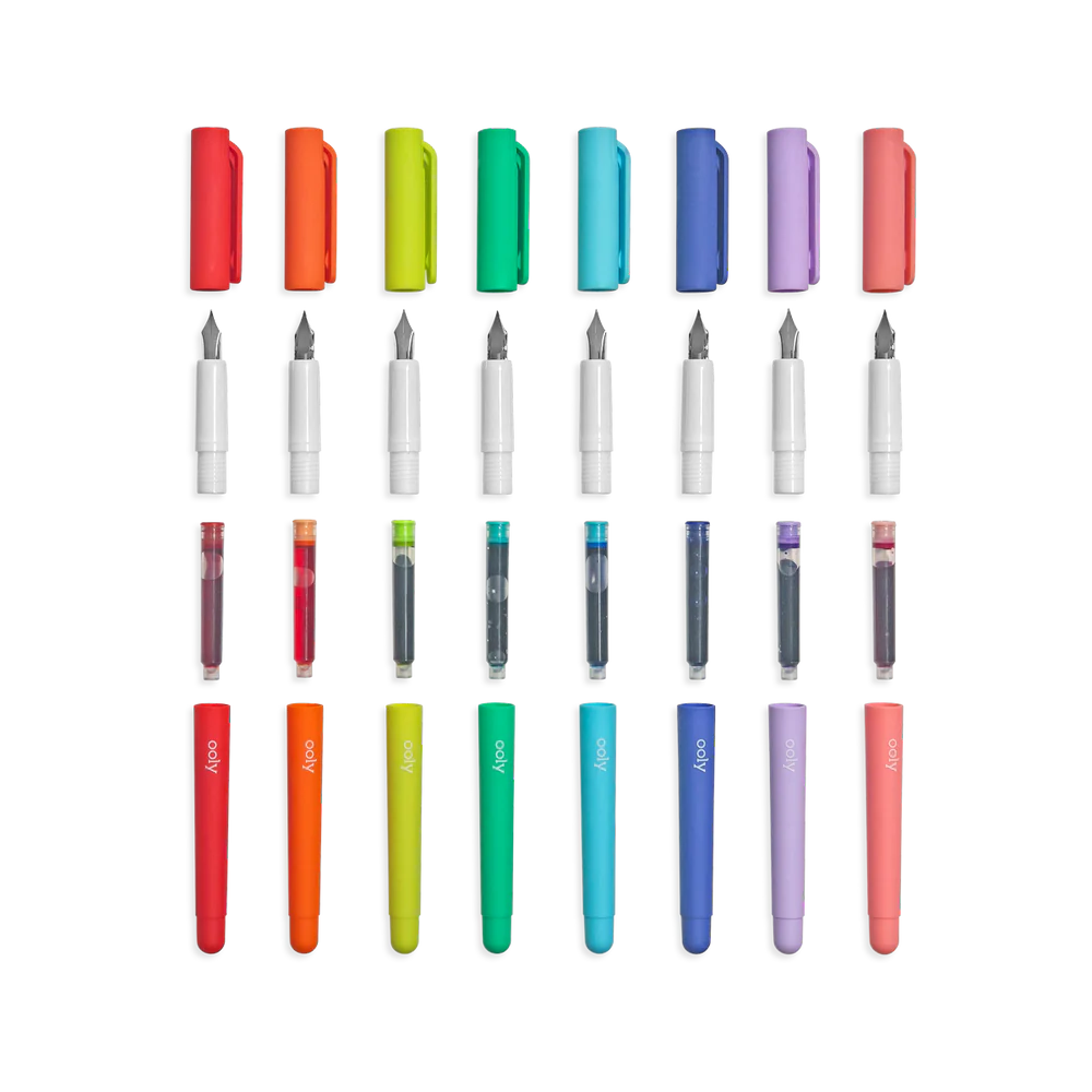 OOLY Color Write Fountain Pens Set of 8