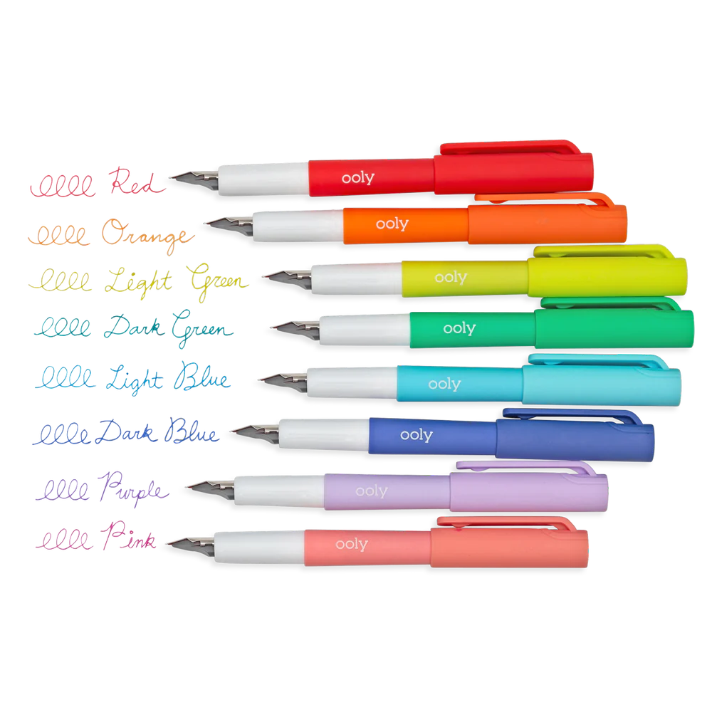 OOLY Color Write Fountain Pens Set of 8