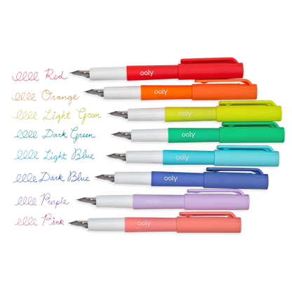 OOLY Color Write Fountain Pens Set of 8