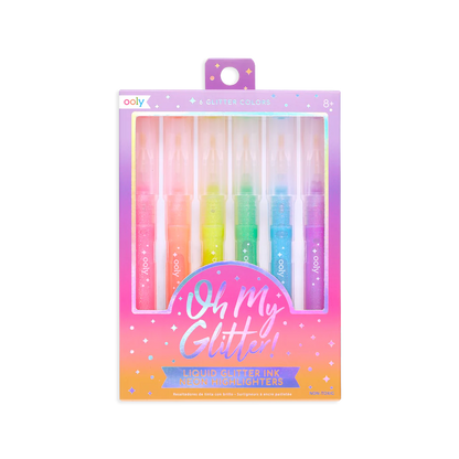 OOLY Oh My Glitter! Highlighters Set of 6