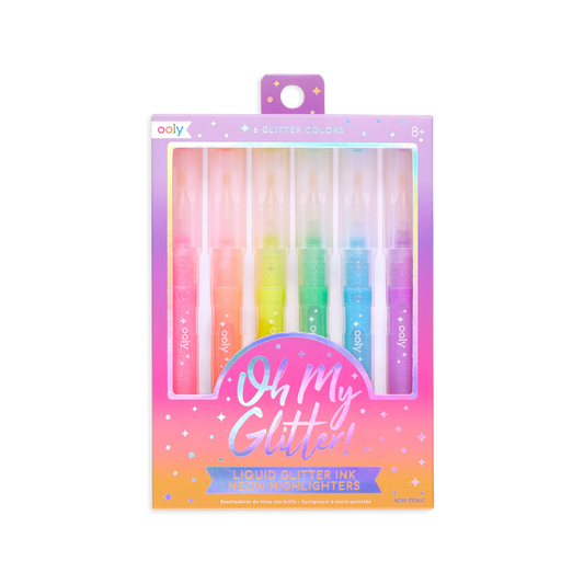 OOLY Oh My Glitter! Highlighters Set of 6