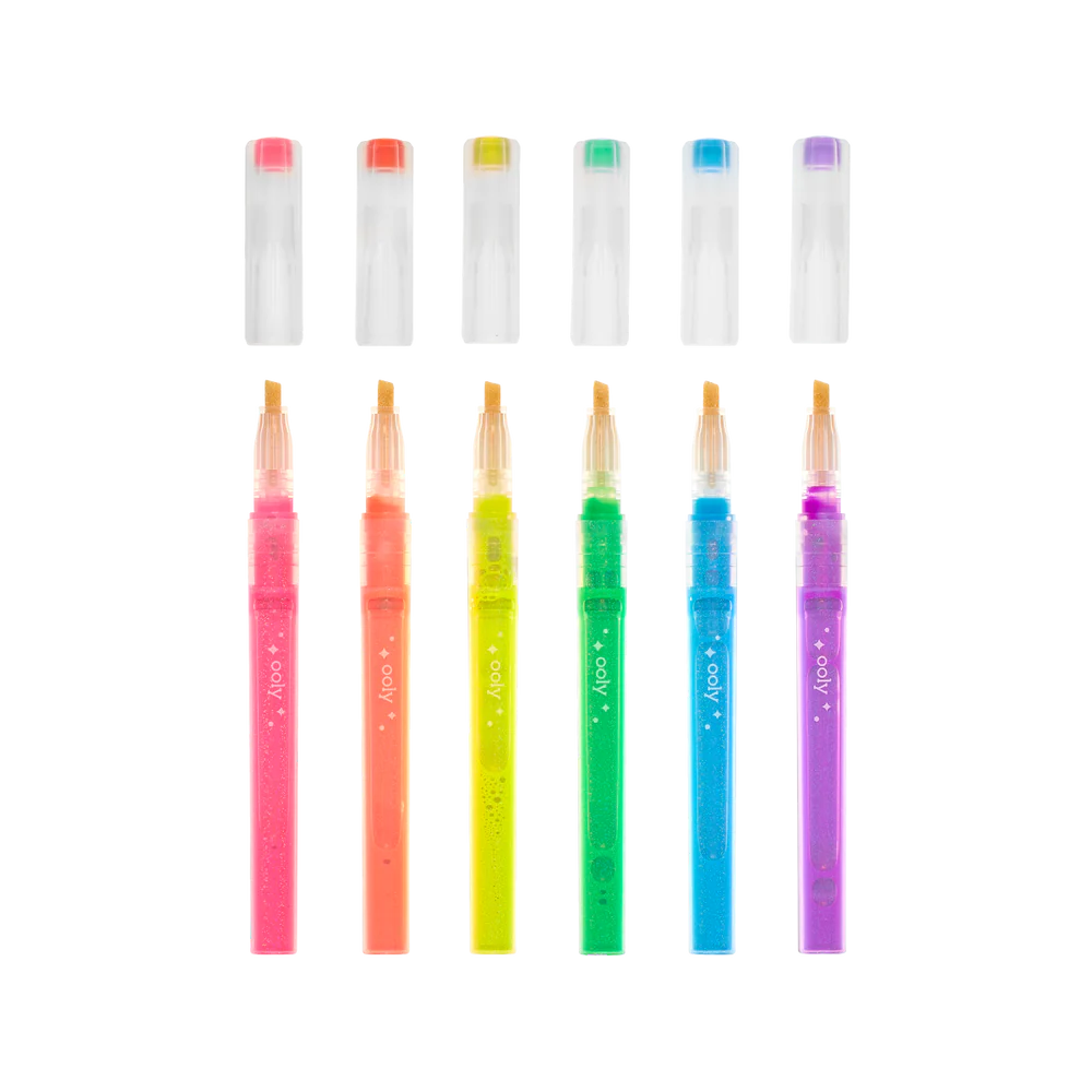 OOLY Oh My Glitter! Highlighters Set of 6