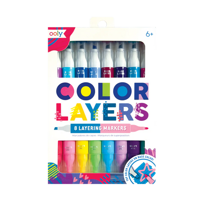 OOLY Color Layers Double-Ended Layering Markers Set of 8