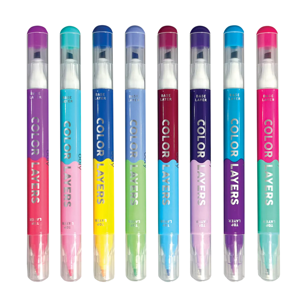 OOLY Color Layers Double-Ended Layering Markers Set of 8