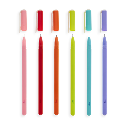 OOLY Fine Line Colored Gel Pen Set of 6