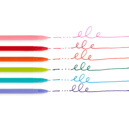 OOLY Fine Line Colored Gel Pen Set of 6