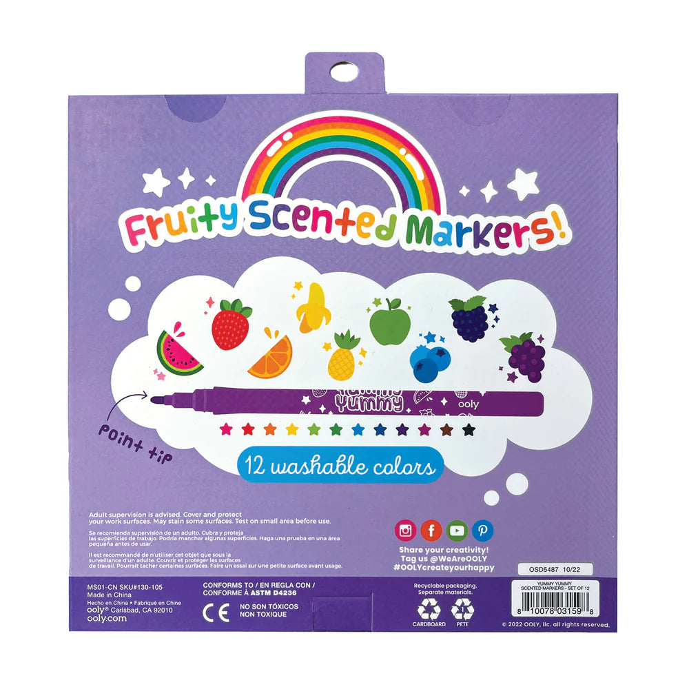 OOLY Yummy Yummy Scented Markers Set of 12