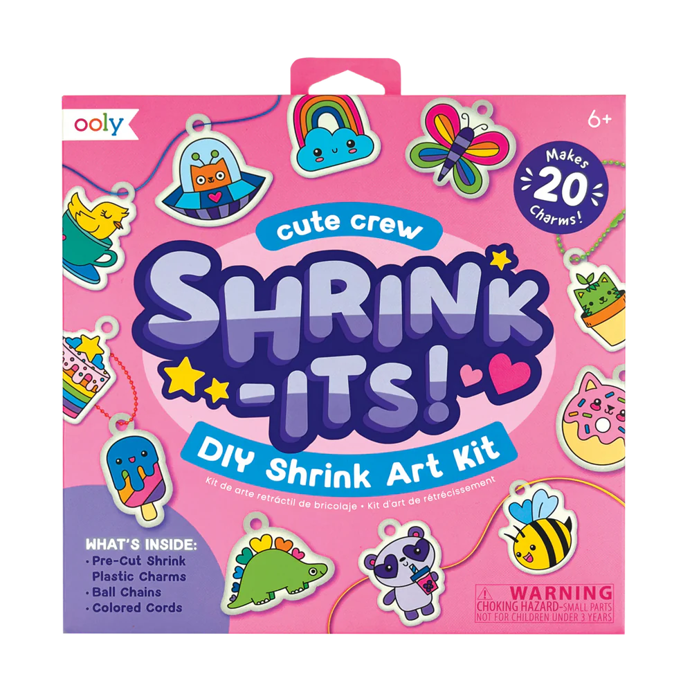 OOLY Shrink-Its! D.I.Y. Shrink Art Kit-Cute Crew