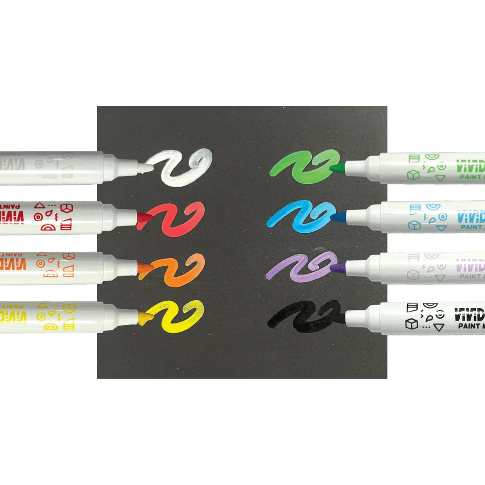 OOLY Vivid Pop! Water Based Paint Markers Set of 8