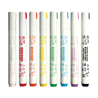 OOLY Vivid Pop! Water Based Paint Markers Set of 8