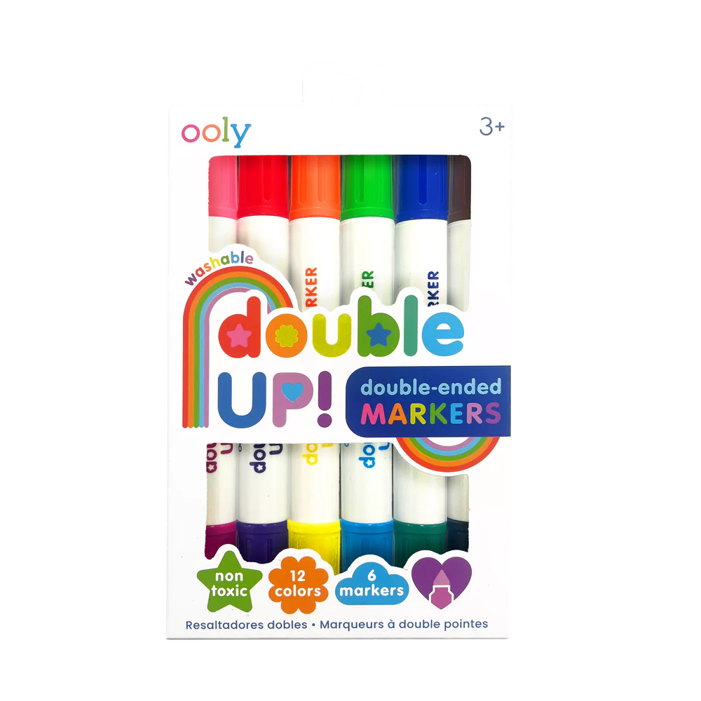 OOLY Double Up! Double-Ended Markers Set of 6