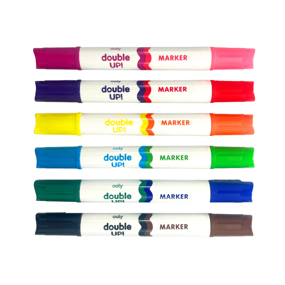 OOLY Double Up! Double-Ended Markers Set of 6