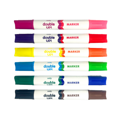 OOLY Double Up! Double-Ended Markers Set of 6