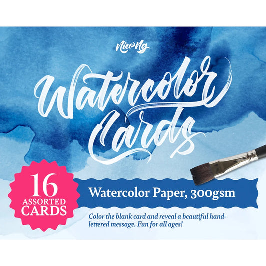 NICO NG Watercolor Cards Set: Watercolour Paper 300gsm 16s