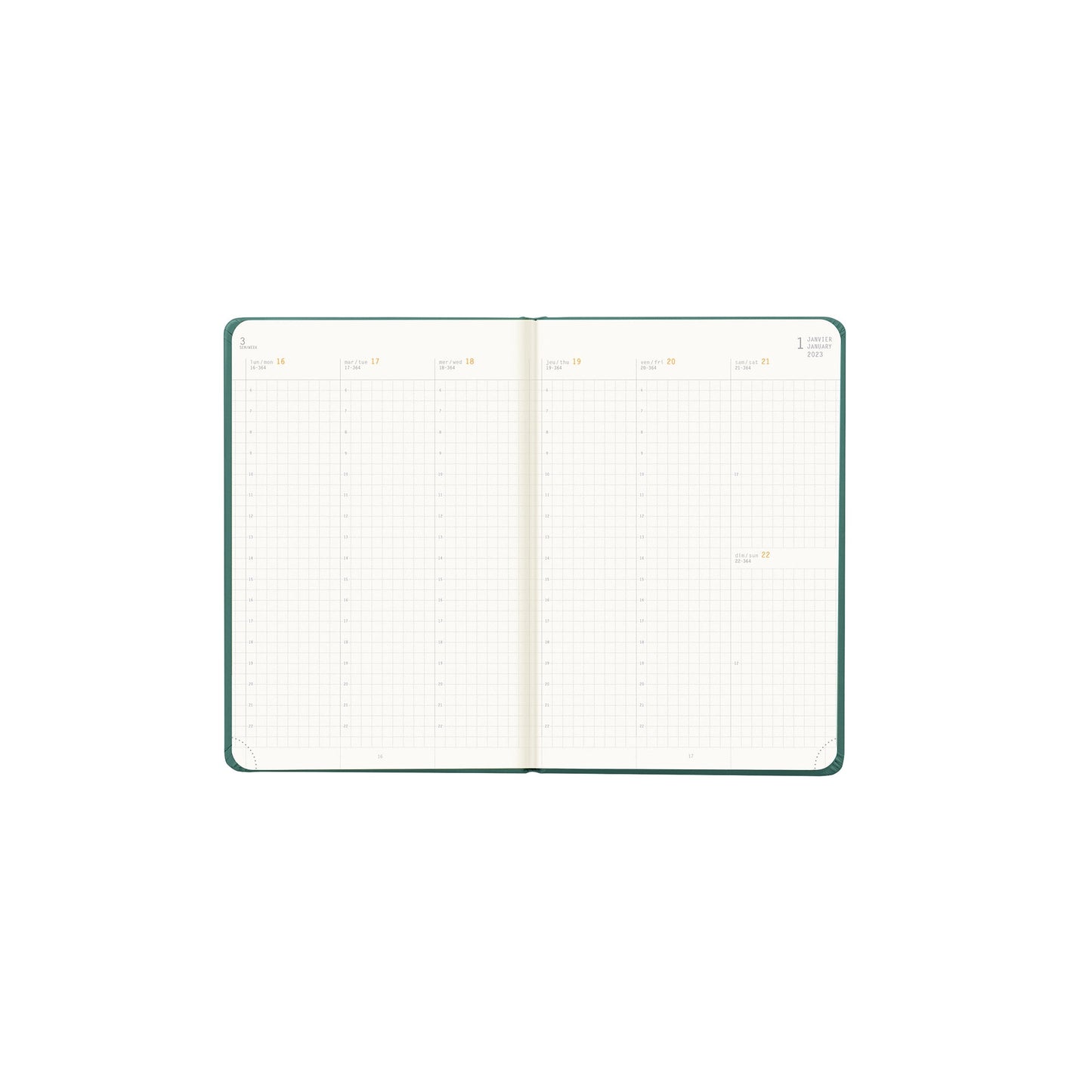 RHODIA 2025 Webplanner A6 Weekly Vertical Aqua