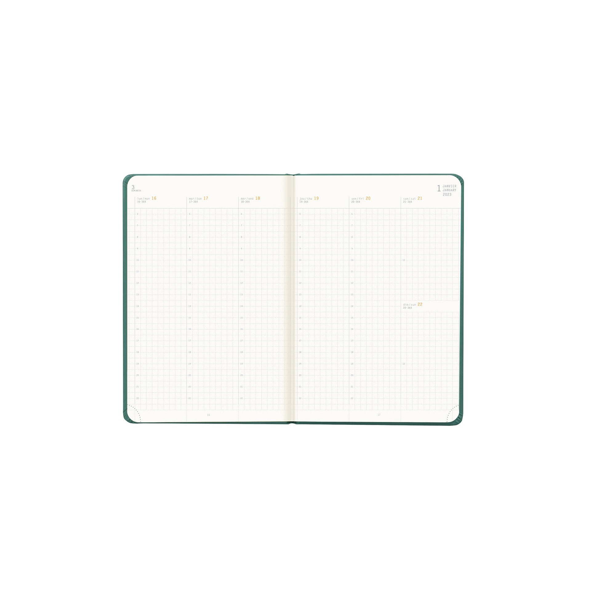 RHODIA 2025 Webplanner A6 Weekly Vertical Aqua