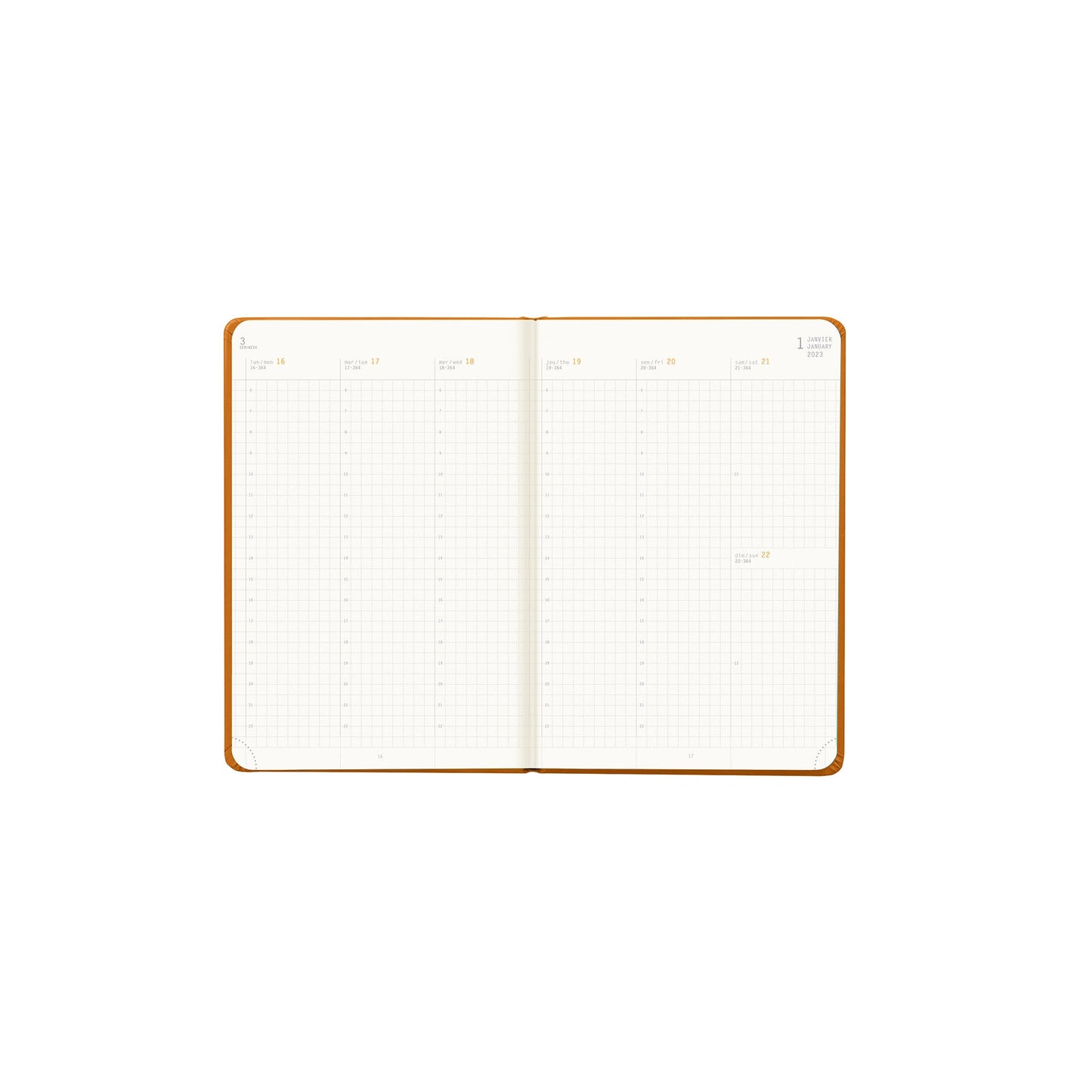 RHODIA 2025 Webplanner A6 Weekly Vertical Orange