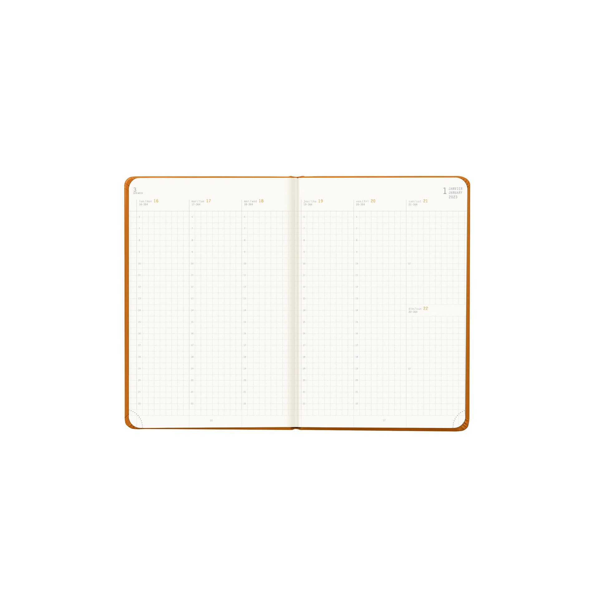 RHODIA 2025 Webplanner A6 Weekly Vertical Orange