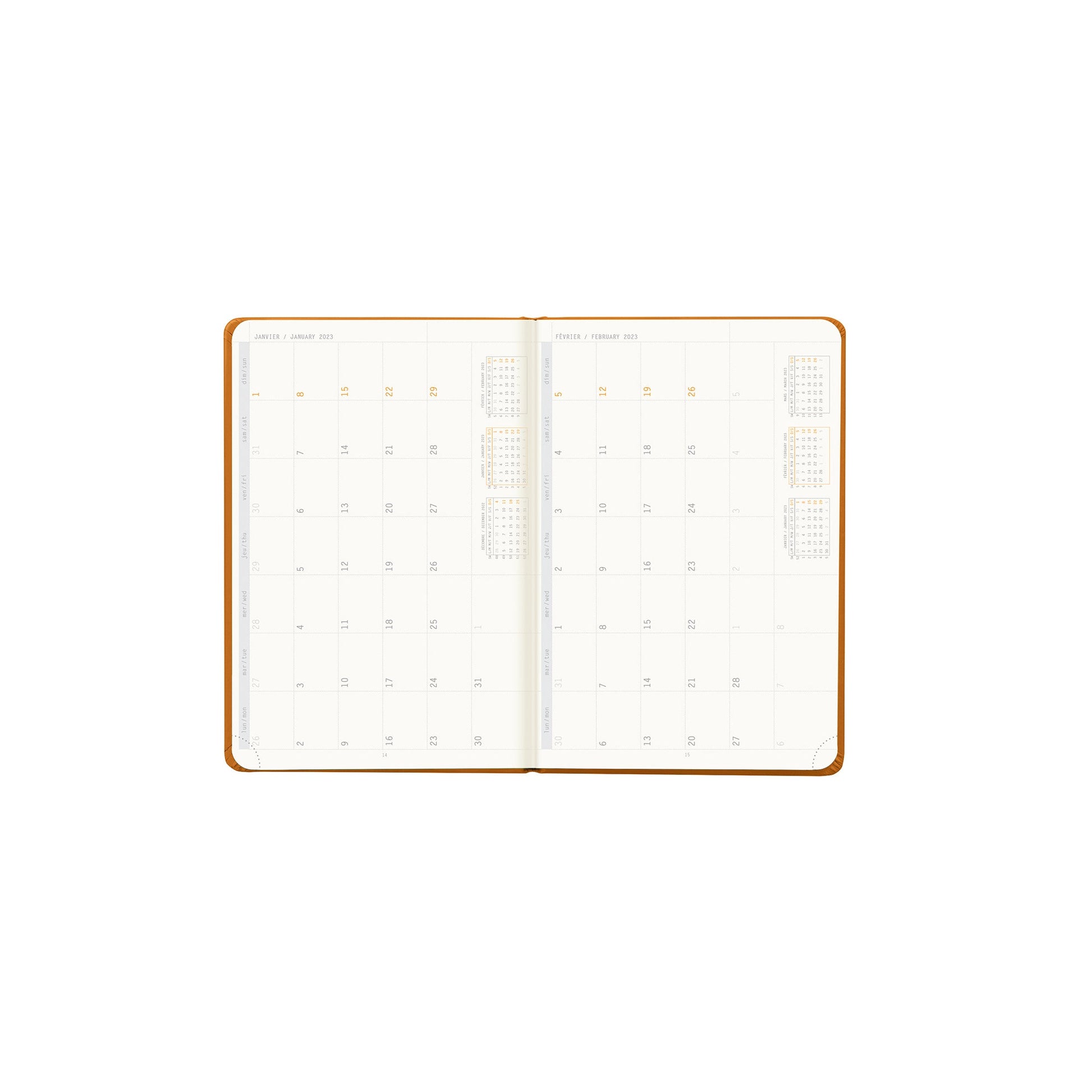 RHODIA 2025 Webplanner A6 Weekly Vertical Orange