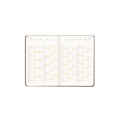 RHODIA 2025 Webplanner A6 Weekly Horizontal Chocolate