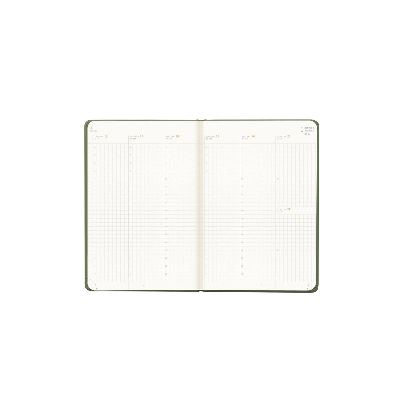 RHODIA 2025 Webplanner A6 Weekly Vertical Sage