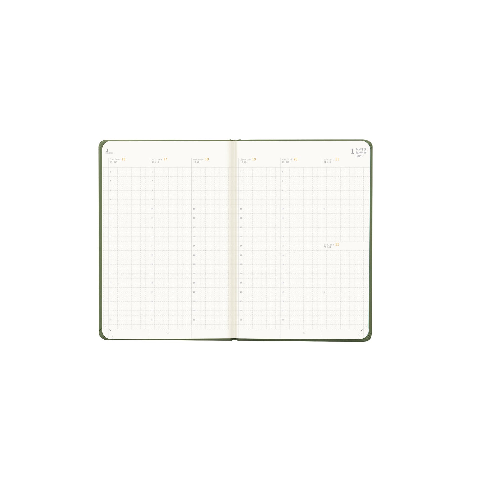 RHODIA 2025 Webplanner A6 Weekly Vertical Sage