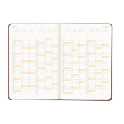 RHODIA 2025 Webplanner A5 Weekly Vertical Chocolate