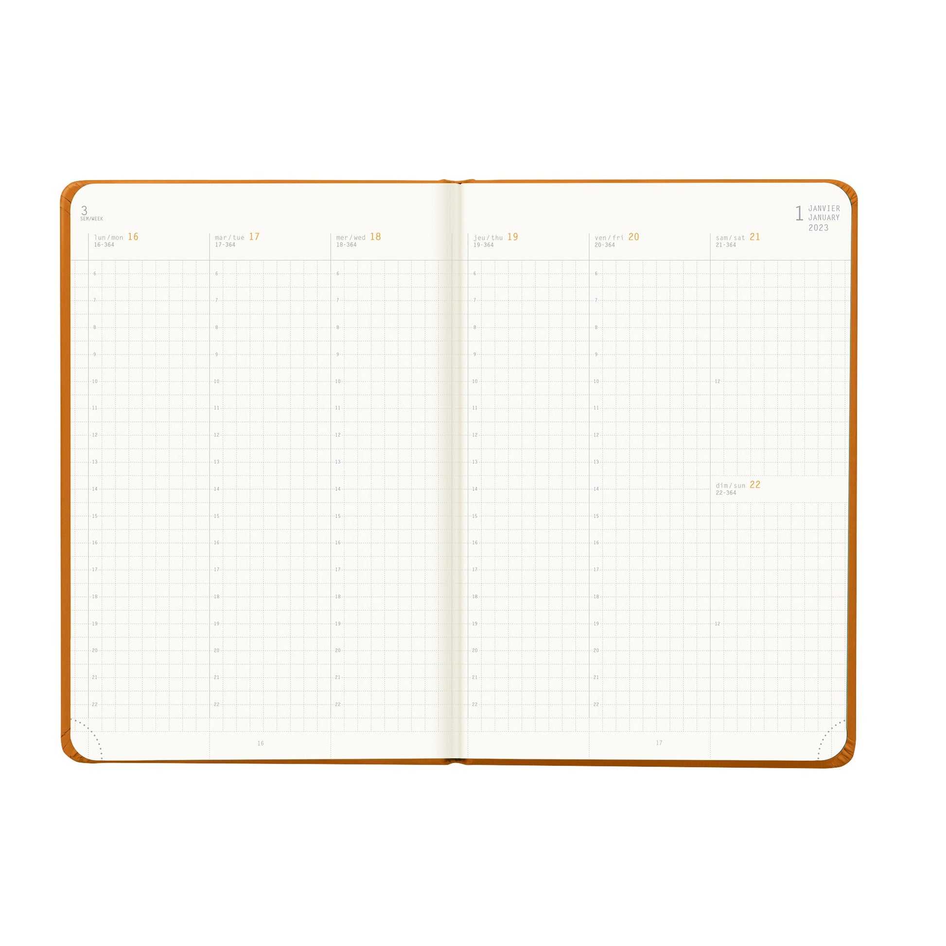 RHODIA 2025 Webplanner A5 Weekly Vertical Orange