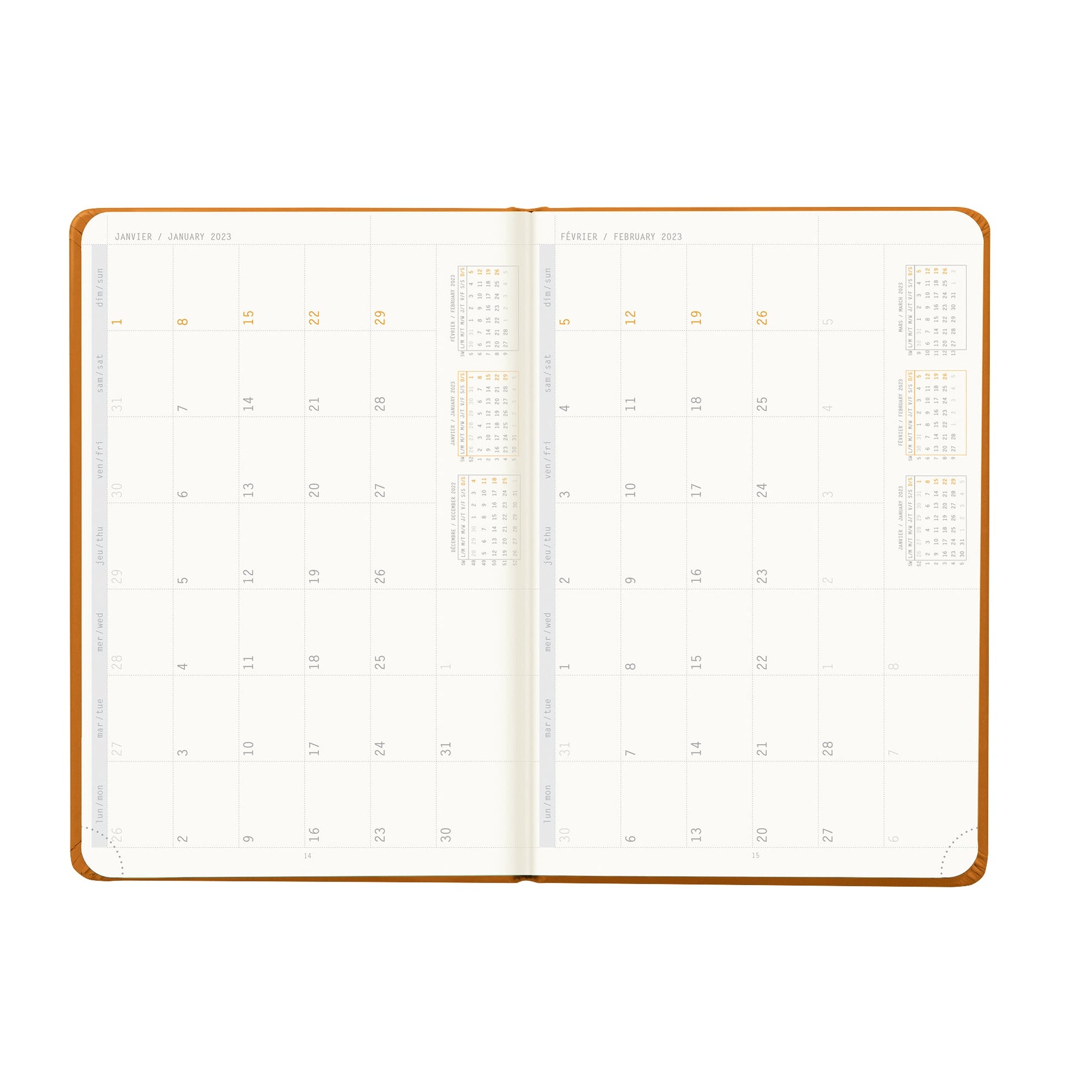 RHODIA 2025 Webplanner A5 Weekly Vertical Orange