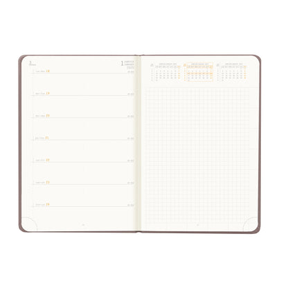 RHODIA 2025 Webplanner A5 Weekly Horizontal Chocolate