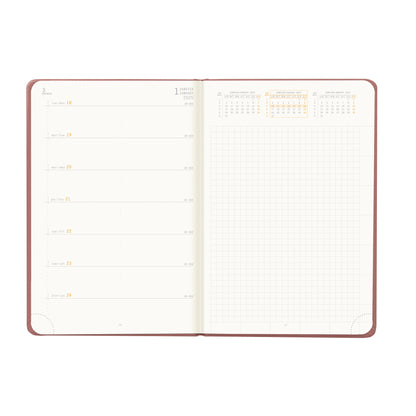 RHODIA 2025 Webplanner A5 Weekly Horizontal Nacarat