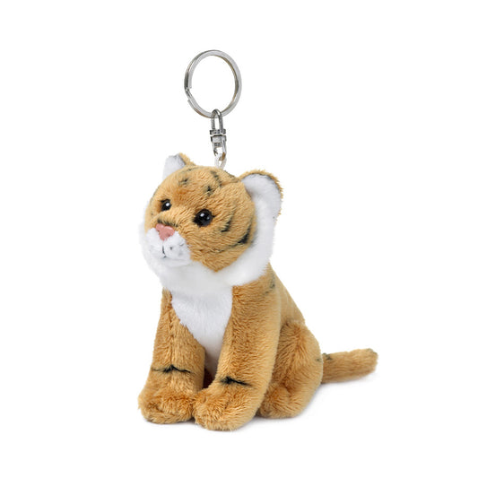 WWF Plush Keychain 10cm Brown Tiger