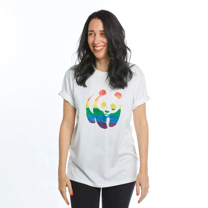 WWF T-Shirt XS Rainbow Panda