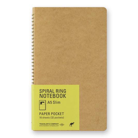 TRAVELERS Spiral Ring Notebook A5 Slim Paper Pocket