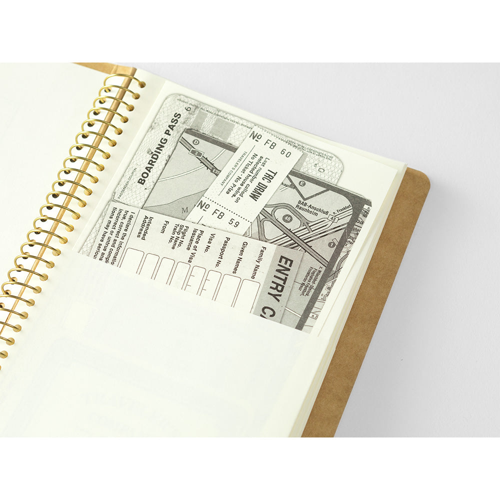 TRAVELERS Spiral Ring Notebook A5 Slim Paper Pocket