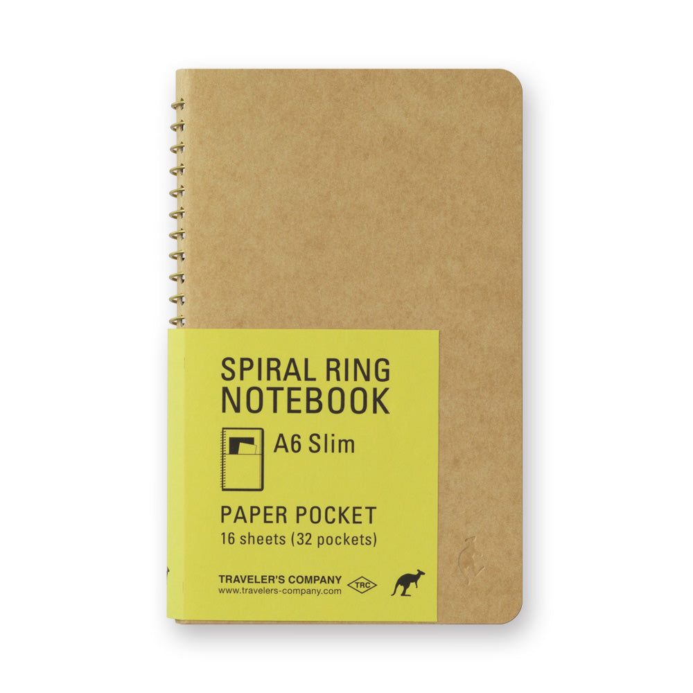 TRAVELERS Spiral Ring Notebook A6 Slim Paper Pocket