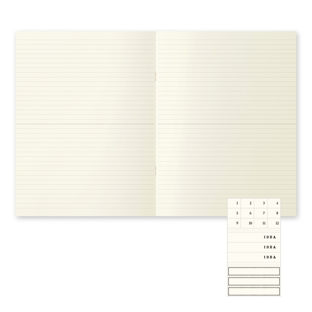 MIDORI MD Notebook Light A4 Variant Lined 3/pack A