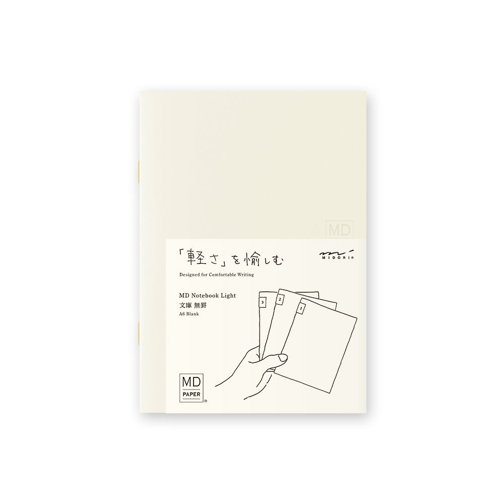 MIDORI MD Notebook Light A6 Blank A