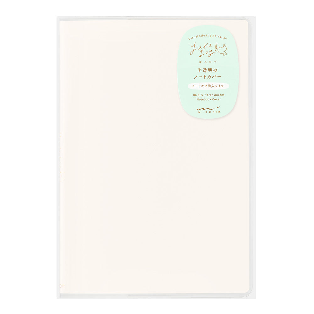 MIDORI Yuru Log Notebook Cover B6 PVC