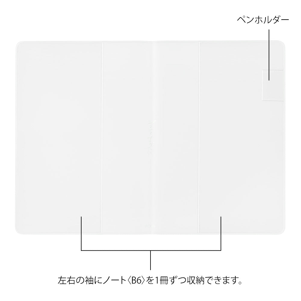 MIDORI Yuru Log Notebook Cover B6 PVC