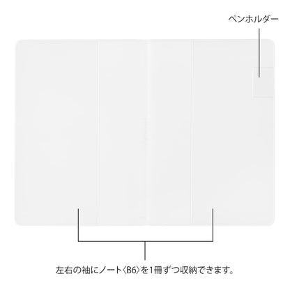 MIDORI Yuru Log Notebook Cover B6 PVC