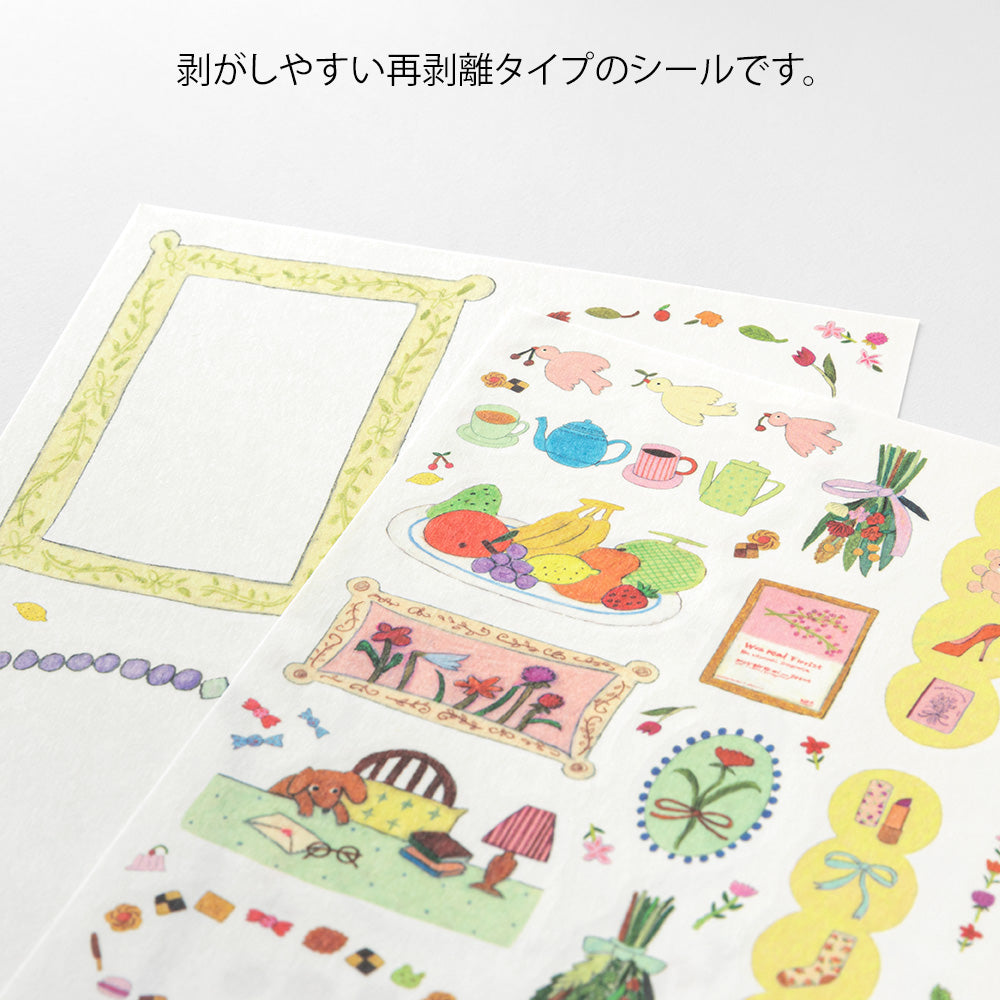 MIDORI Yuru Log Sticker 2-Sheets My Life