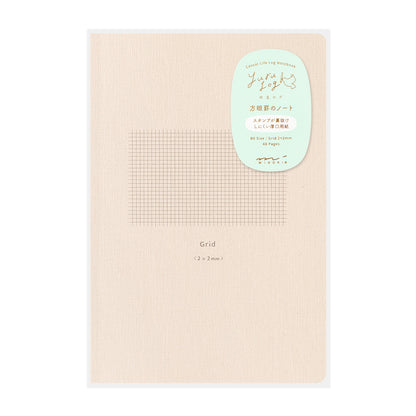 MIDORI Yuru Log Notebook B6 Grid 2x2mm