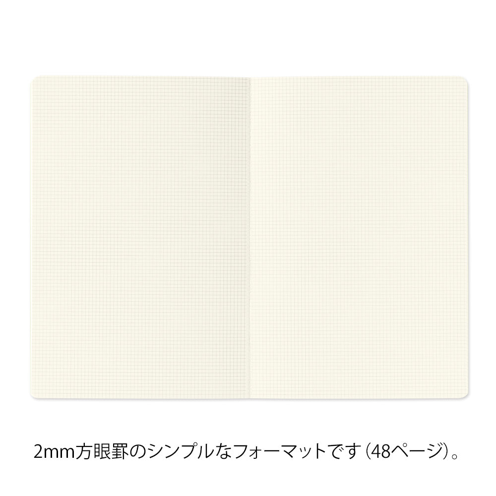 MIDORI Yuru Log Notebook B6 Grid 2x2mm