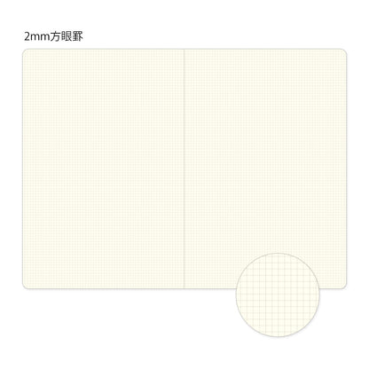 MIDORI Yuru Log Notebook B6 Grid 2x2mm