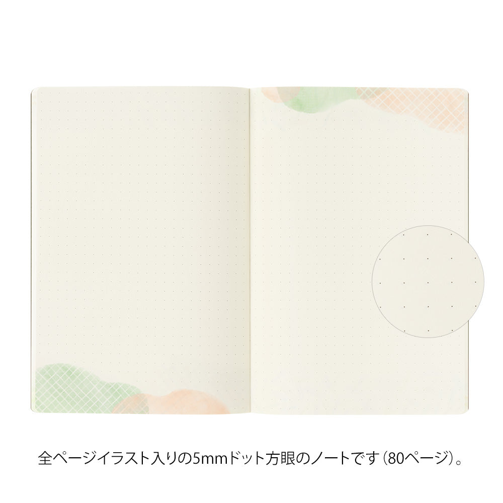 MIDORI Yuru Log Notebook B6 Watercolour