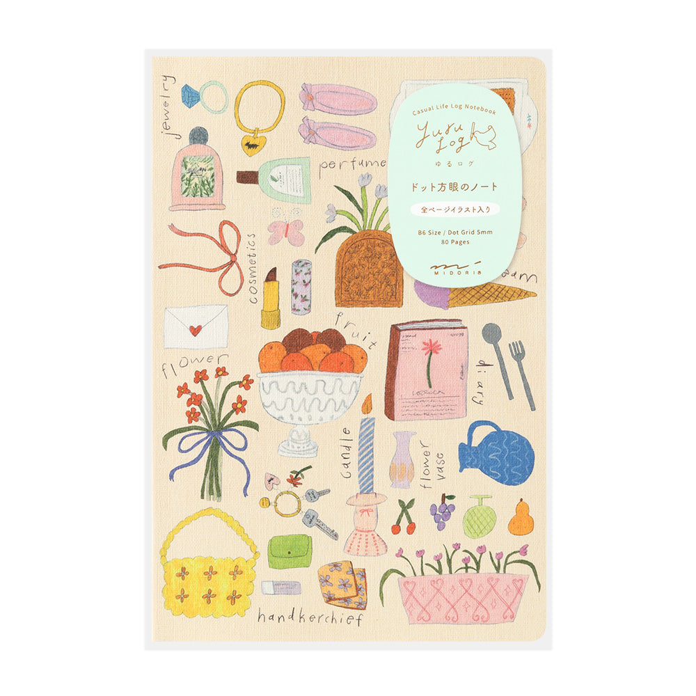 MIDORI Yuru Log Notebook B6 My Life