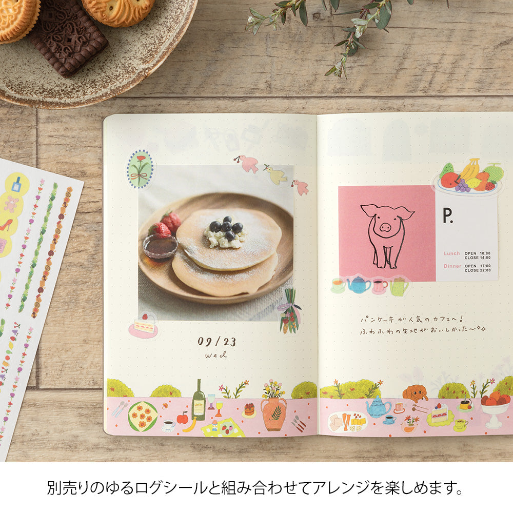 MIDORI Yuru Log Notebook B6 My Life