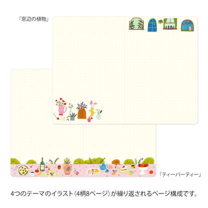 MIDORI Yuru Log Notebook B6 My Life